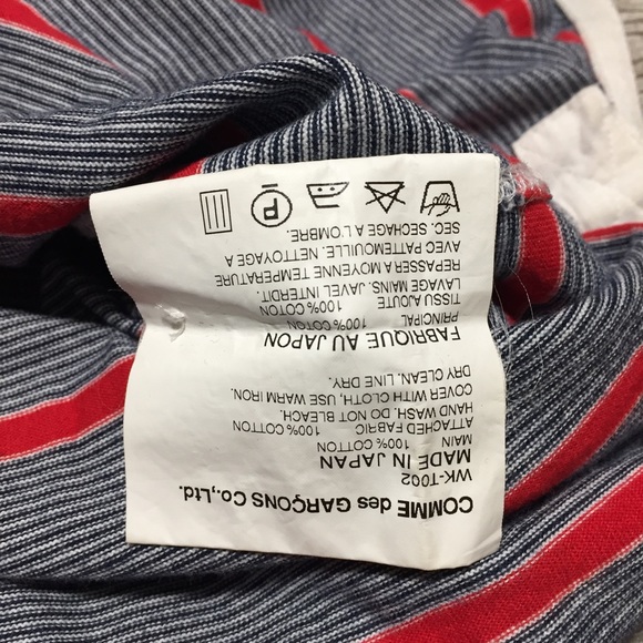 Junya Watanabe Man Comme Des Garcons Polo Shirt Stripe Men’s M Japan (Flaws) - Picture 11 of 16